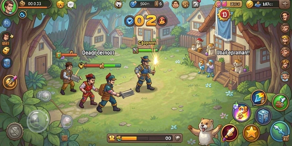 Tampilan antarmuka game yang menarik dan intuitif.