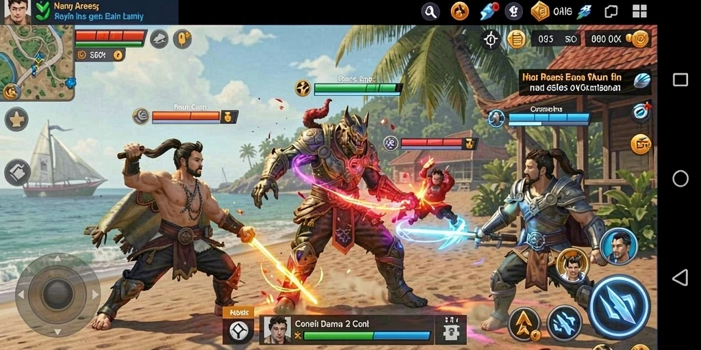 Tangkapan layar menampilkan grafik yang memukau dan detail.