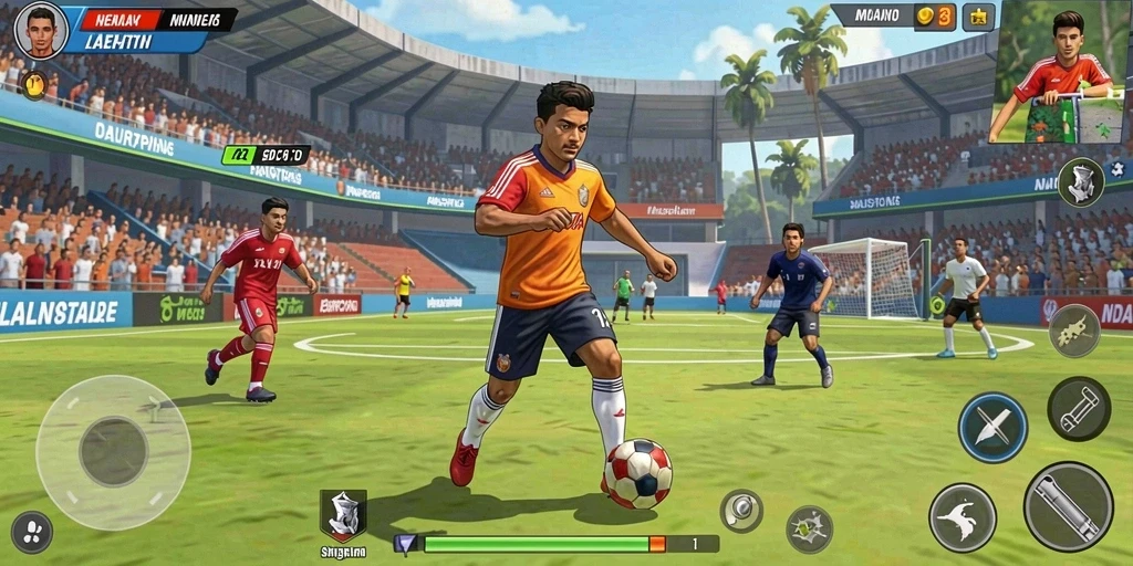 Screenshot menunjukkan tampilan utama game TIMNAS4D.
