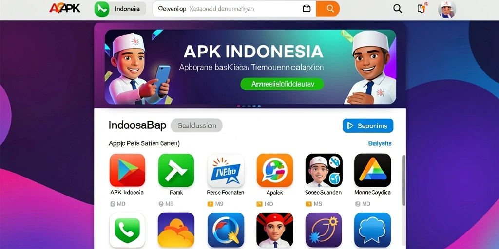 Tampilan menu utama yang menarik dan mudah dinavigasi.