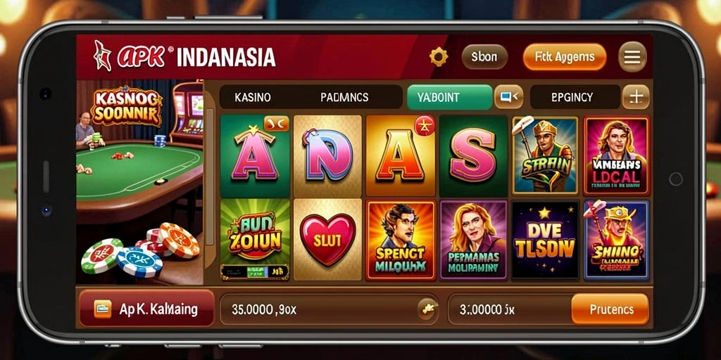 Tangkapan layar menampilkan berbagai pilihan tema permainan slot.